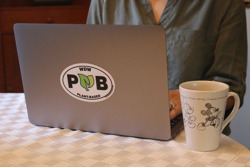 Plant-Based WDW PB Oval (Vinyl Sticker)